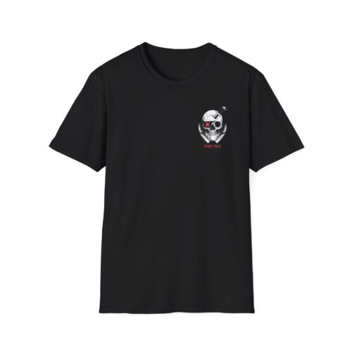 Skull Fighter Unisex Softstyle T-Shirt - Edgy Graphic Tee for Casual Wear