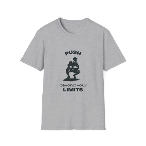 Motivational Fitness T-Shirt - "PUSH Beyond Your LIMITS" - Unisex Softstyle