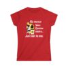Funny Women's Softstyle Tee - 'Your Opinion Matters' Graphic T-Shirt - Image 7