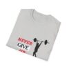 Motivational Fitness T-Shirt - 'Never Give Up' - Image 4
