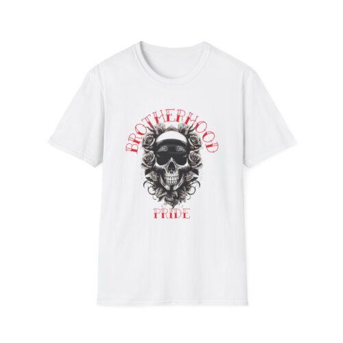 Brotherhood Pride Skull Graphic T-Shirt - Unisex Softstyle Tee