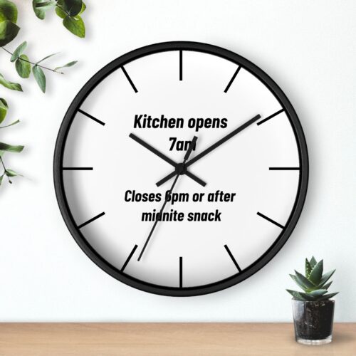 Midnight Snack Time - Wall Clock