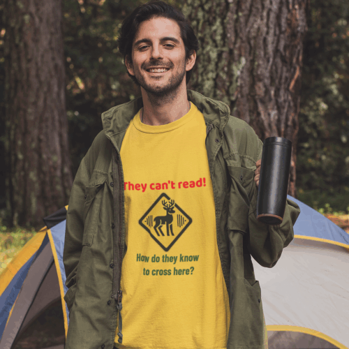 Funny hunting shirt. Deer Crossing, huh?