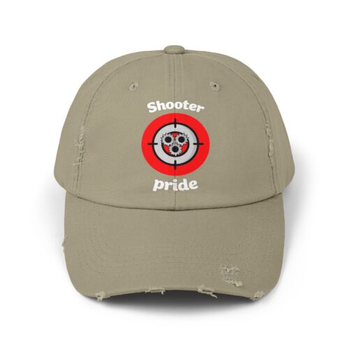 Distressed Cap — "Shooter Pride" Target Baseball Hat